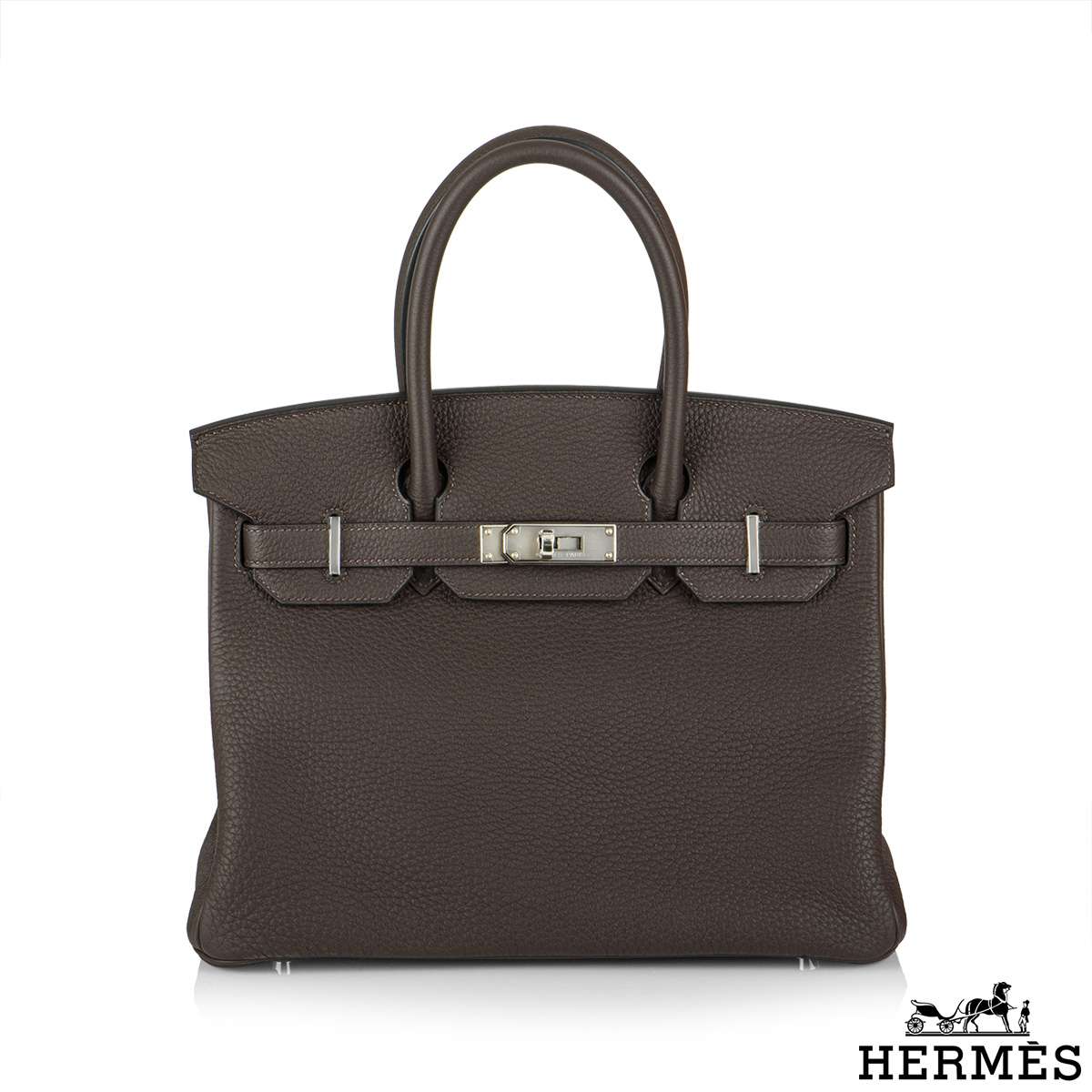 Hermès Birkin 30 Ebene/Gold Verso Togo Palladium Hardware PHW